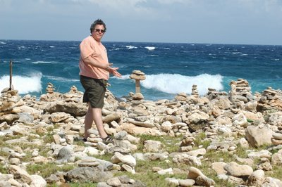 Shane Builds A Rock Statue